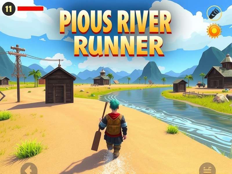 Pious River Runner Gameplay Screenshot